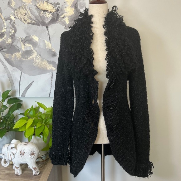 Y2K Penny Lane Sweater Whimsigoth Bratz Fairy Boho Phoebe Mob Wife Cardigan - Picture 2 of 11